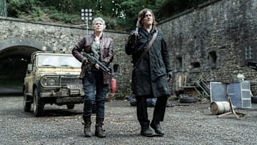 Norman Reedus as Daryl Dixon, Melissa McBride as Carol Peletier - The Walking Dead: Daryl Dixon _ Season 2, Episode 5 - Photo Credit: Emmanuel Guimier/AMC