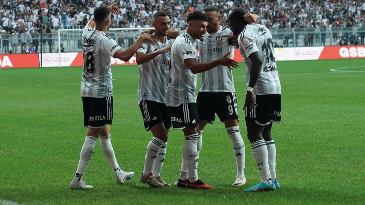 Beşiktaş oyuncularının gol sevinci Beşiktaş oyuncularının gol sevinci
