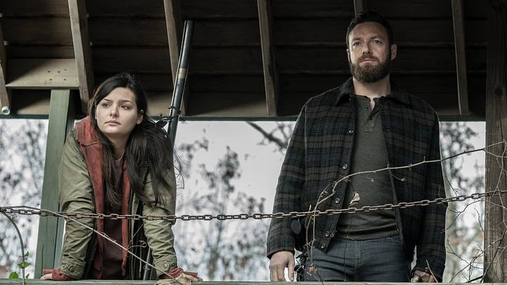 Cassady McClincy as Lydia, Ross Marquand as Aaron - The Walking Dead _ Season 11, Episode 19 - Photo Credit: Jace Downs/AMC
