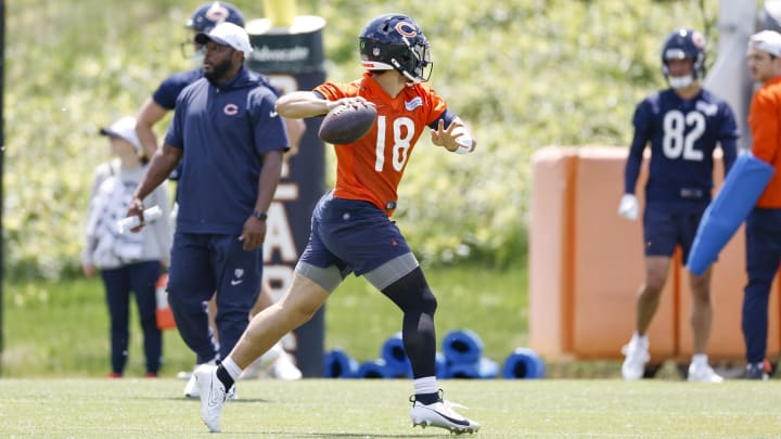 Caleb Williams' ability to manipulate the pocket and move before passing has impressed Bears GM Ryan Poles in the offseason.
