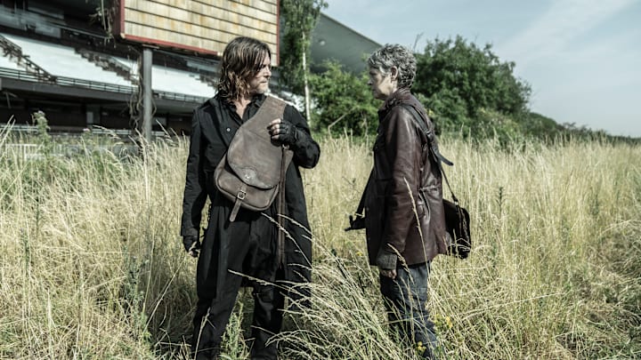 Norman Reedus as Daryl Dixon, Melissa McBride as Carol Peletier - The Walking Dead: Daryl Dixon _ Season 2, Episode 5 - Photo Credit: Emmanuel Guimier/AMC
