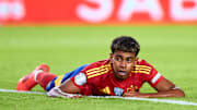 Lamine Yamal en el juego España vs. Dinamarca de la Nations League 2024-25