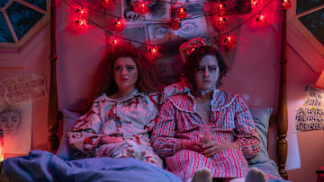 4208_D023_00173_R Kathryn Newton stars as Lisa Swallows and Cole Sprouse as The Creature in LISA FRANKENSTEIN, a Focus Features release.