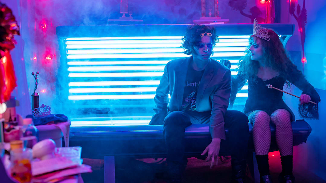 Cole Sprouse stars as The Creature and Kathryn Newton as Lisa Swallows in LISA FRANKENSTEIN