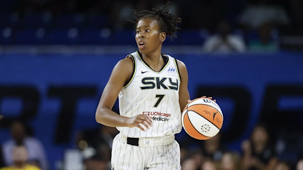 Veteran guard Ariel Atkins came to the Chicago Sky during the 2025 WNBA Draft in a trade with the Washington Mystics.