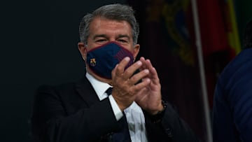 Laporta é o atual presidente do clube | Cadiz CF v FC Barcelona - La Liga Santander