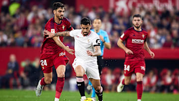 Sevilla e Osasuna se enfrentam nesta segunda-feira, 2