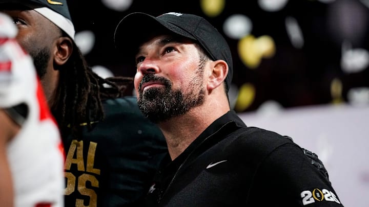 Ohio State Buckeyes head coach Ryan Day on 21, 2025.