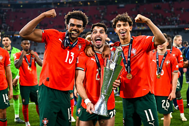 Renato Veiga (left), Pedro Neto and João Félix (right).