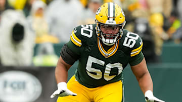 Green Bay Packers offensive tackle Zach Tom