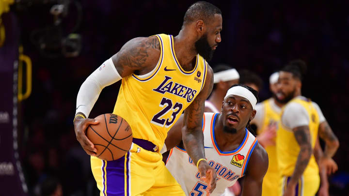 Mar 4, 2024; Los Angeles, California, USA; Los Angeles Lakers forward LeBron James (23) moves the