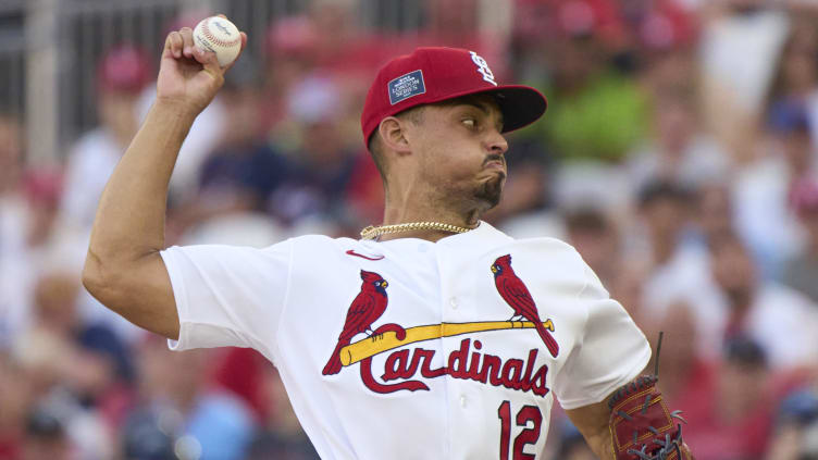 St. Louis Cardinals relief pitcher Jordan Hicks (12) pitches