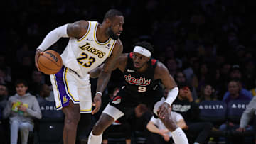 Portland Trail Blazers v Los Angeles Lakers