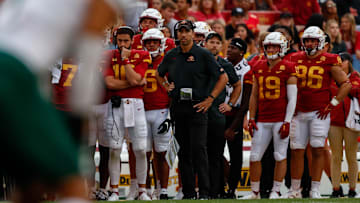 Iowa State head coach Matt Campbell