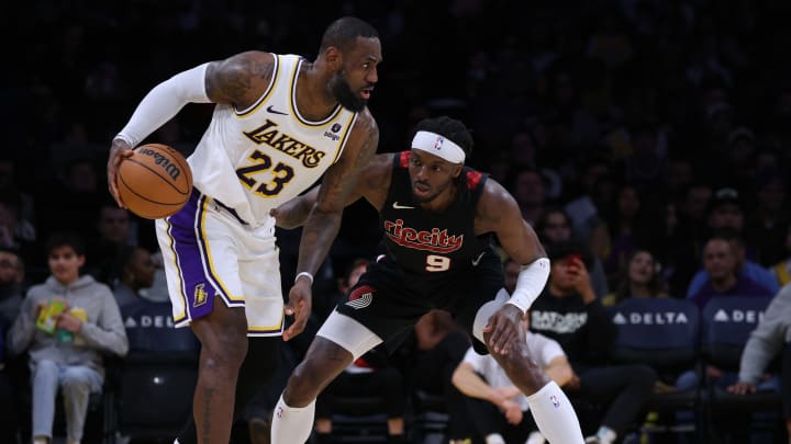 Portland Trail Blazers v Los Angeles Lakers