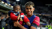 Lamine Yamal and his younger brother, Keyne.