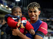 Lamine Yamal and his younger brother, Keyne.