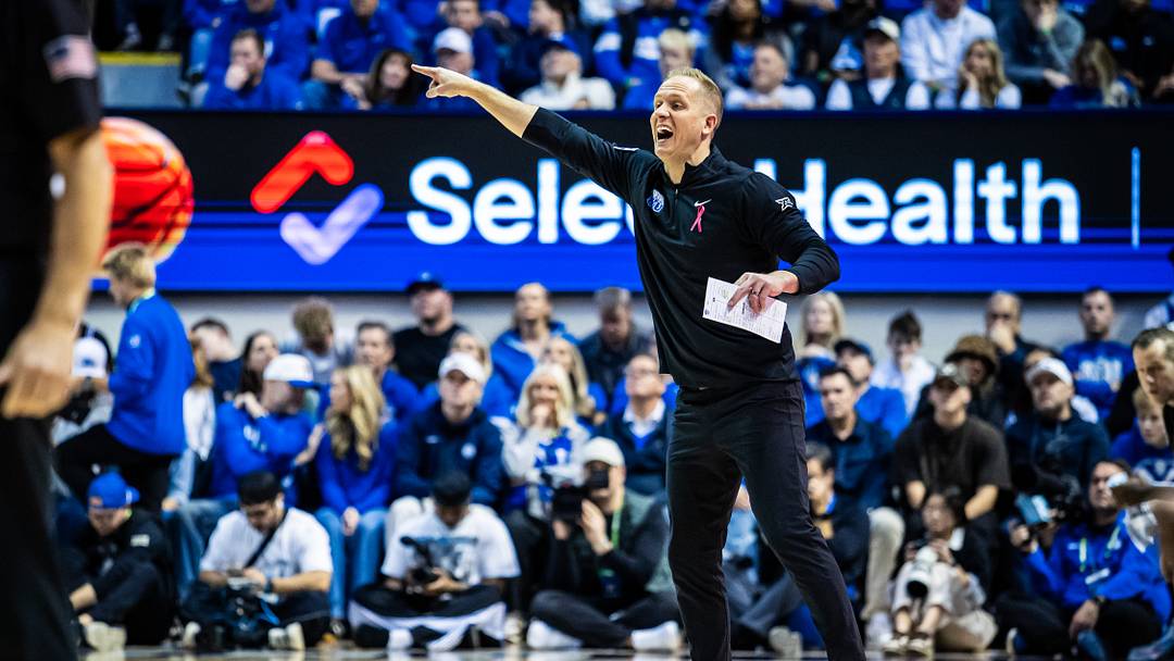 BYU head coach Kevin Young against Arizona BYU head coach Kevin Young against Arizona