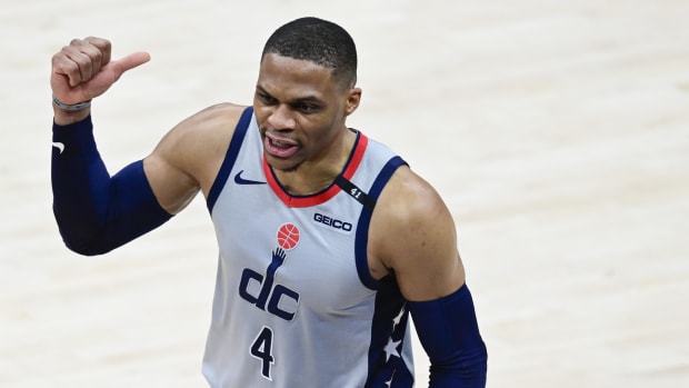 Washington Wizards guard Russell Westbrook 