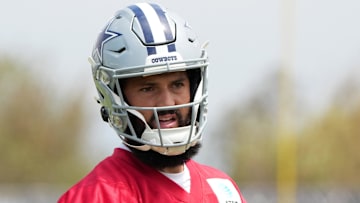 Dallas Cowboys quarterback Will Grier (15) during training camp at the River Ridge Fields.