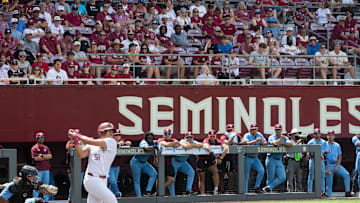 Florida State baseball competes in a first round Tallahassee Regional game against Bethune-Cookman for the NCAA College World Series at Dick Howser Stadium Friday, May 30, 2025.