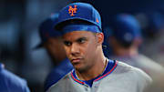 Sep 28, 2025; Miami, Florida, USA; New York Mets right fielder Juan Soto (22) looks on after the game against the Miami Marlins at loanDepot Park. Mandatory Credit: Sam Navarro-Imagn Images