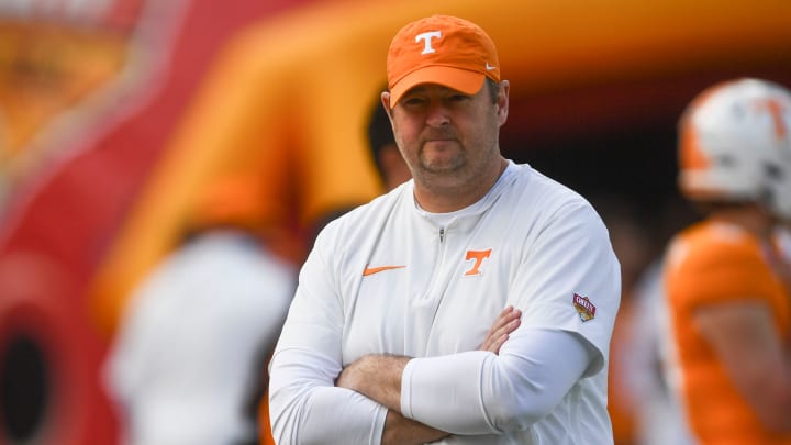 Tennessee head coach Josh Heupel during the Citrus Bowl NCAA College football game on Monday, January 1, 2024 in Orlando, Fla.