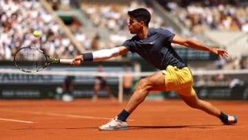 Carlos Alcaraz plays in first round of the French Open