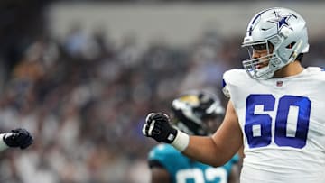 Dallas Cowboys offensive lineman Isaac Alarcon