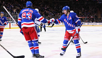 New York Rangers star center Mika Zibanejad and superstar winger Artemi Panarin
