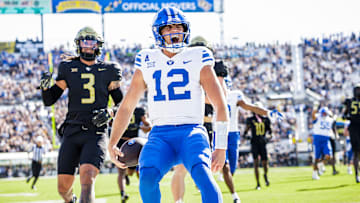 BYU quarterback Jake Retzlaff against UCF