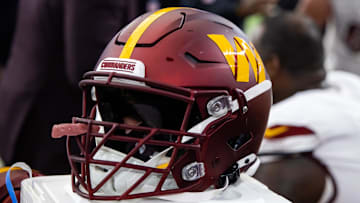 Washington Commanders helmet.