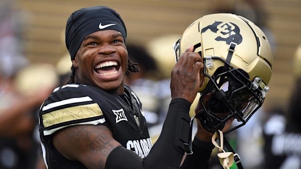 Colorado receiver/defensive back Travis Hunter