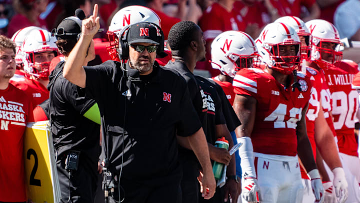 Nebraska Cornhuskers head coach Matt Rhule