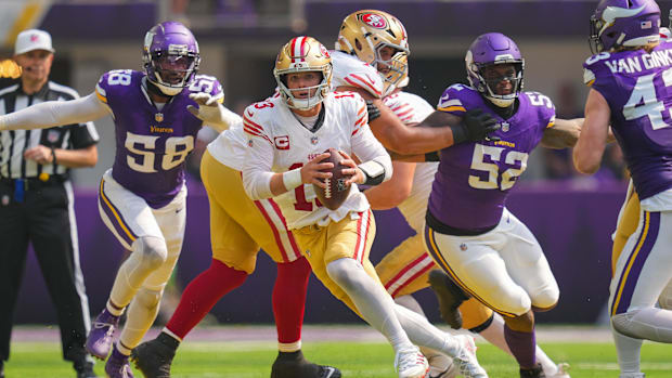 San Francisco 49ers quarterback Brock Purdy