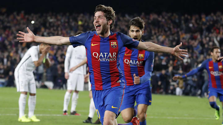 Sergi Roberto capped off Barcelona's iconic comeback over PSG in 2016-17