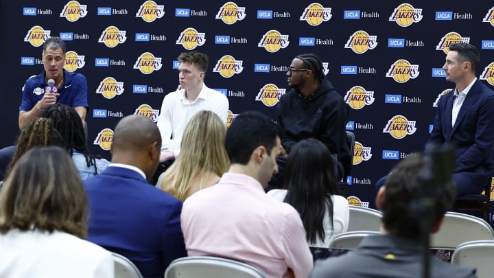 Los Angeles Lakers Introduce Bronny James & Dalton Knecht