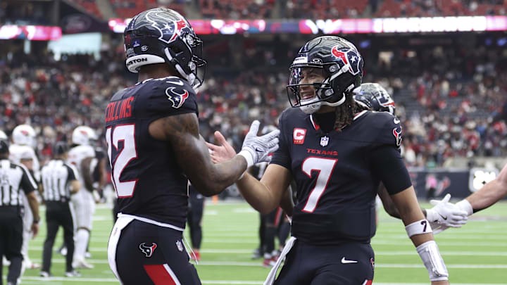 The Houston Texans and quarterback C.J. Stroud are favored on Sunday.