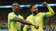 Vinicius Jr et Matheus Cunha avec le Brésil