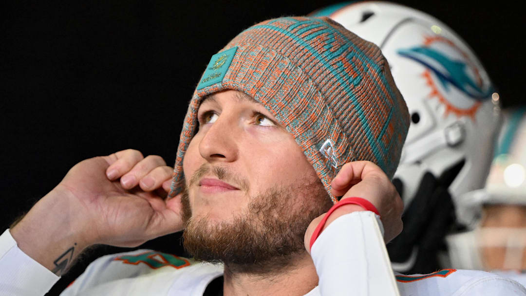 Miami Dolphins quarterback Quinn Ewers 