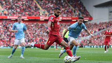 Salah tem 21 gols e 17 assistências na temporada 2024/25 