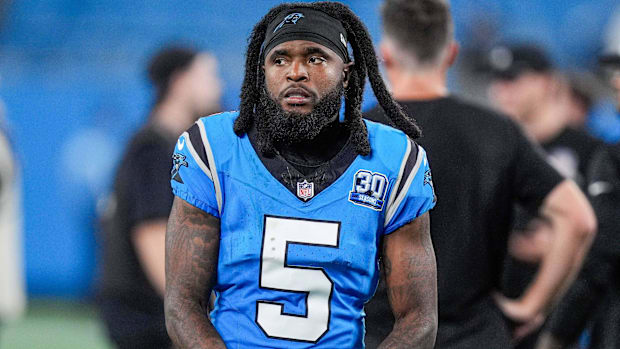 Carolina Panthers receiver Diontae Johnson.