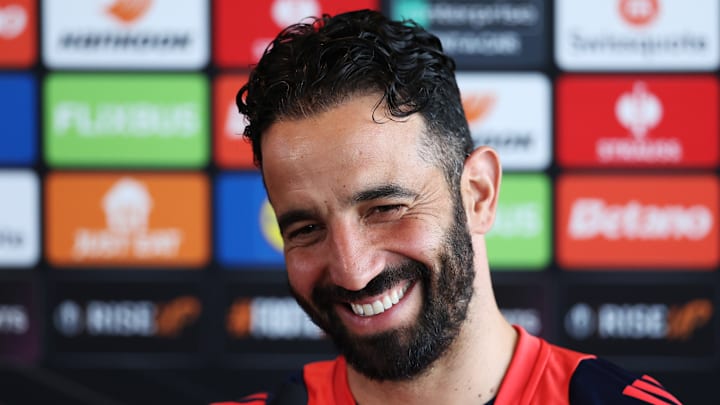 Manchester United Training Session And Press Conference - UEFA Europa League 2024/25 Semi Final
