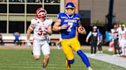 South Dakota State Jackrabbits quarterback Chase Mason (7)