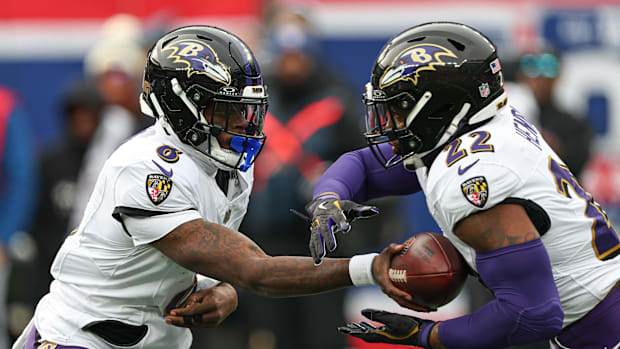 Baltimore Ravens Quarterback Lamar Jackson and Running Back Derrick Henry