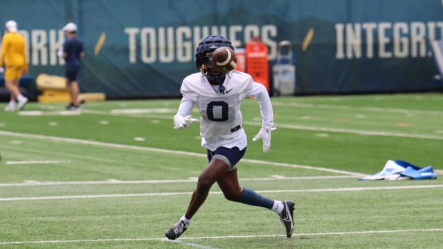 West Virginia University cornerback Ayden Garnes.