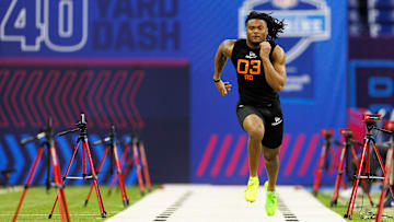 2025 NFL Scouting Combine 4.38 40-yard dash time