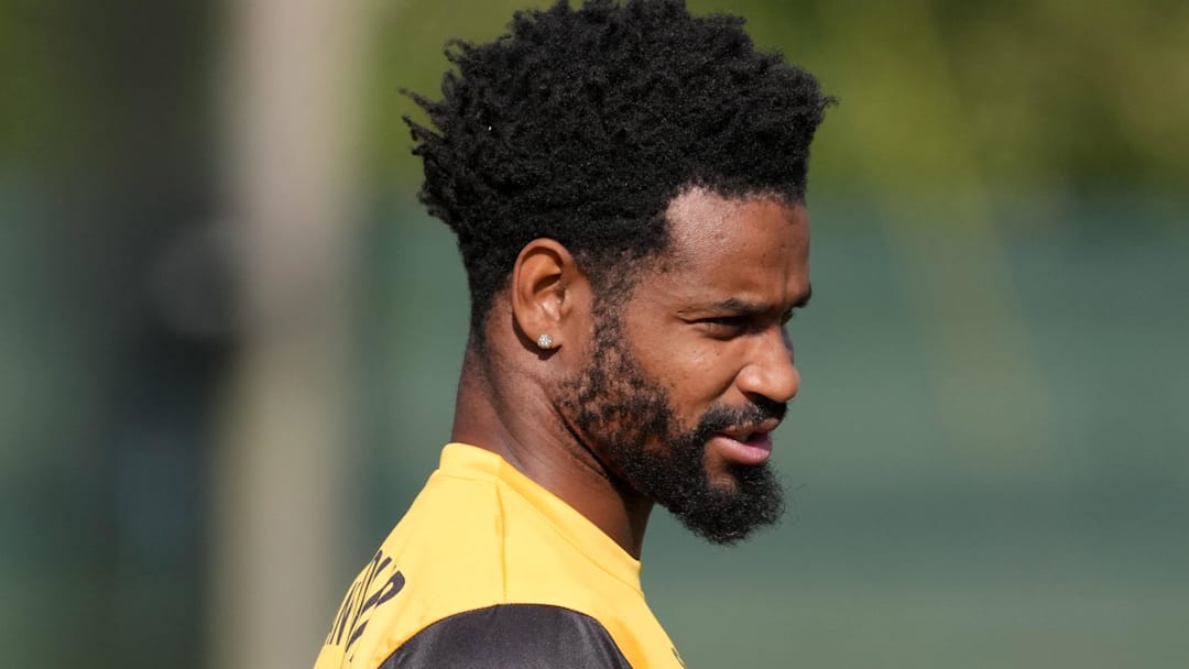 Pittsburgh Steelers cornerback Darius Slay during practice at Carton House.