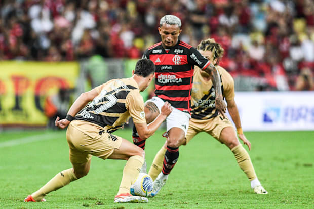 Wesley playing for Flamengo