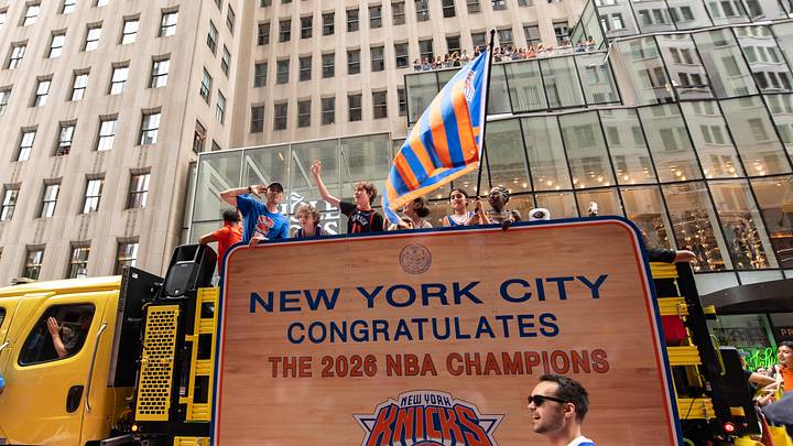 Jun 18, 2026; New York, NY, USA;  Scenes from the New York Knicks championship parade. Mandatory Credit: John Jones-Imagn Images